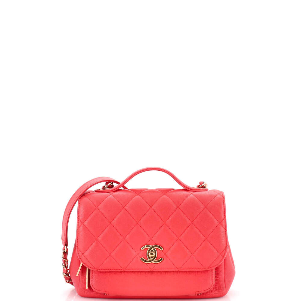 Chanel Small Business Affinity Flap Bag Quilted Caviar